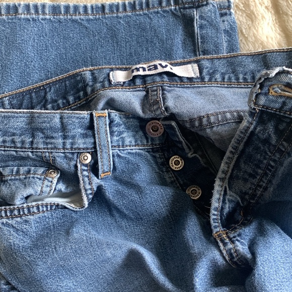 Vintage Y2K Mavi mid rise flare button fly denim jeans 27 - Picture 8 of 10